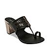 Rocia Black Women Block Heel Kolhapuris