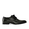 Imperio Brown Mens Formal Textured Leather Lace Up Shoes