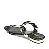 Rocia Black Women Braided Flats