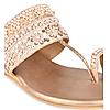 Rocia Rose Gold Women Hand Embroidered Flats