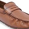 Regal Brown Men Flexible Casual Laser Cut Loafers