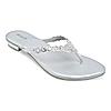 Rocia Silver Women Diamante Flats