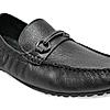 Imperio Black Men Flexible Casual Leather Loafers