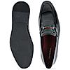 Imperio Black Men Patent Leather Slip Ons