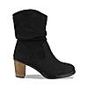 Rocia Black Women Suede High Heeled Boots