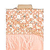 Rocia Peach Women Heavy Embellished Feather Bag