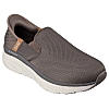 SKECHERS BROWN MENS D'LUX WALKER - ORFORD