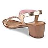 Rocia Rose Gold Women Diamante Strap Sandals