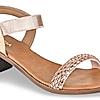 Rocia Rose Gold Women Diamante Strap Sandals