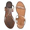 Rocia Rose Gold Women Diamante Strap Sandals