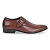 Imperio Tan Mens Formal Leather Monk Strap Shoes