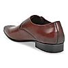 Imperio Tan Mens Formal Leather Monk Strap Shoes