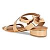 Rocia Rose Gold Women Criss Cross Gladiator Sandals