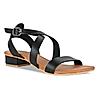 Rocia Black Women Criss Cross Gladiator Sandals