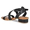 Rocia Black Women Criss Cross Gladiator Sandals