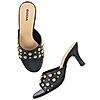 Rocia Black Women Rivet Studded Stilettos