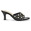 Rocia Black Women Rivet Studded Stilettos