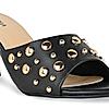 Rocia Black Women Rivet Studded Stilettos