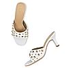 Rocia White Women Rivet Studded Stilettos