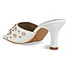 Rocia White Women Rivet Studded Stilettos