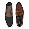 Imperio By Regal Tan Men Textured Leather Formal Slip On Shoes