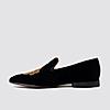 LANGUAGE BLACK MEN VELVET FORMAL SLIP-ON SHOES