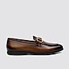 LANGUAGE TAN MEN LEATHER FORMAL SLIP-ON SHOES