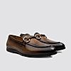 LANGUAGE TAN MEN LEATHER FORMAL SLIP-ON SHOES