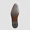 LANGUAGE TAN MEN LEATHER MONK-STRAP SHOES