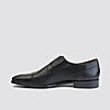 LANGUAGE BLACK MEN LEATHER MONK-STRAP SHOES