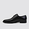 LANGUAGE BLACK MEN LEATHER MONK-STRAP SHOES