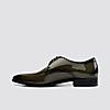 LANGUAGE OLIVE MEN LEATHER FORMAL LACE-UP SHOES