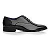 LANGUAGE BLACK MEN LEATHER FORMAL LACE-UP SHOES