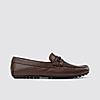 LANGUAGE BROWN MEN LEATHER LOAFERS