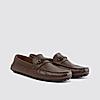 LANGUAGE BROWN MEN LEATHER LOAFERS