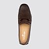 LANGUAGE BROWN MEN LEATHER LOAFERS