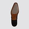 LANGUAGE BURGUNDY MEN LEATHER MONK-STRAP SHOES