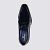 LANGUAGE NAVY MEN LEATHER FORMAL LACE-UP SHOES