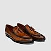 LANGUAGE TAN MEN LEATHER FORMAL SLIP-ON SHOES