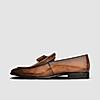 LANGUAGE TAN MEN LEATHER FORMAL SLIP-ON SHOES