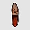 LANGUAGE TAN MEN LEATHER FORMAL SLIP-ON SHOES