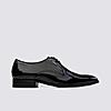 LANGUAGE BLACK MEN LEATHER FORMAL LACE-UP SHOES