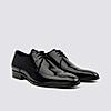 LANGUAGE BLACK MEN LEATHER FORMAL LACE-UP SHOES