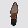 LANGUAGE BLACK MEN LEATHER MONK-STRAP SHOES