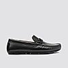 LANGUAGE BLACK MEN LEATHER LOAFERS