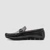 LANGUAGE BLACK MEN LEATHER LOAFERS