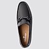 LANGUAGE BLACK MEN LEATHER LOAFERS