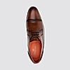 LANGUAGE TAN MEN LEATHER FORMAL LACE-UP SHOES