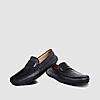 LANGUAGE BLACK MEN LEATHER LOAFERS