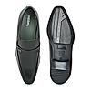 Regal Black Mens Formal Textured Leather Slip On Shoes